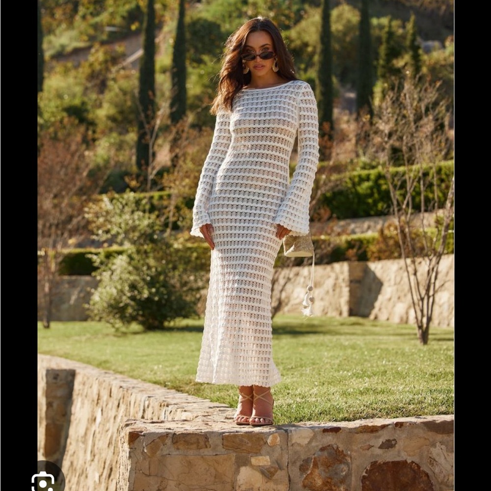 12th tribe crochet maxi dress